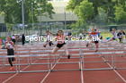 Women and Girls hurdles, 2022 North Eastern Track and Field Champs., Middlesbrough. David T. Hewitson/Sports for All Pics